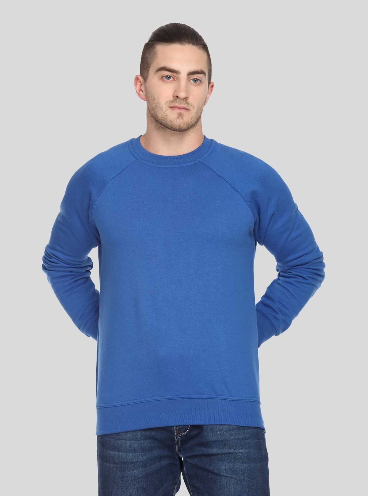 Men’s Royal Blue Fleece Sweatshirt – Warm, Stylish & Comfy