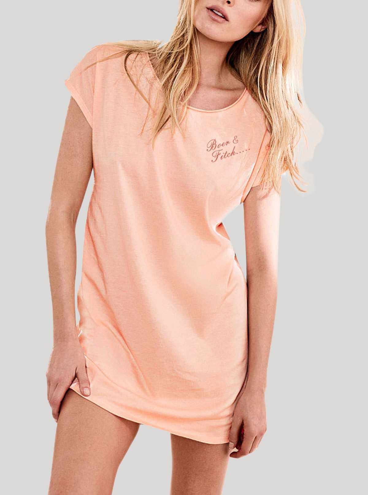 Coral Cap Sleeve Sleepwear Boer and Fitch - 1