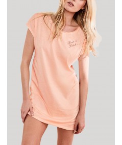 Coral Cap Sleeve Sleepwear Boer and Fitch - 1