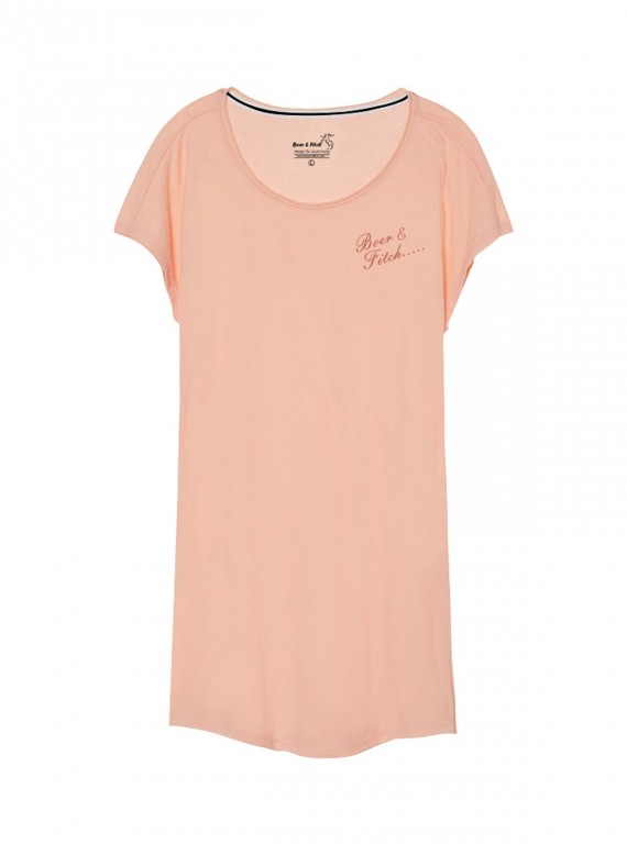 Coral Cap Sleeve Sleepwear Boer and Fitch - 3
