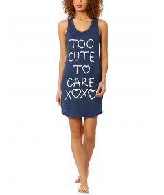 Navy Sleeveless Printed long Dress Boer and Fitch - 5
