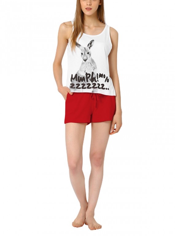 Red Womens Shorts Boer and Fitch - 5