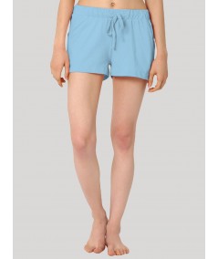 Women’s Sky Blue Cotton Jersey Shorts – Light, Breezy & Everyday Comfort