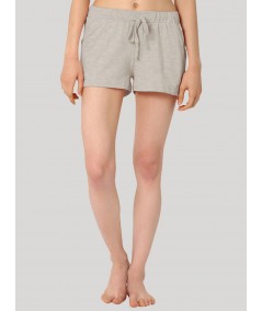 White Melange Womens Shorts Boer and Fitch - 1