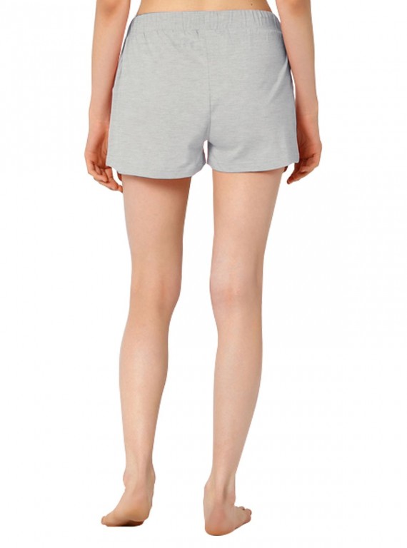 White Melange Womens Shorts Boer and Fitch - 4