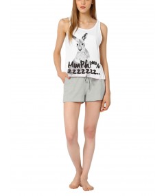 White Melange Womens Shorts Boer and Fitch - 5