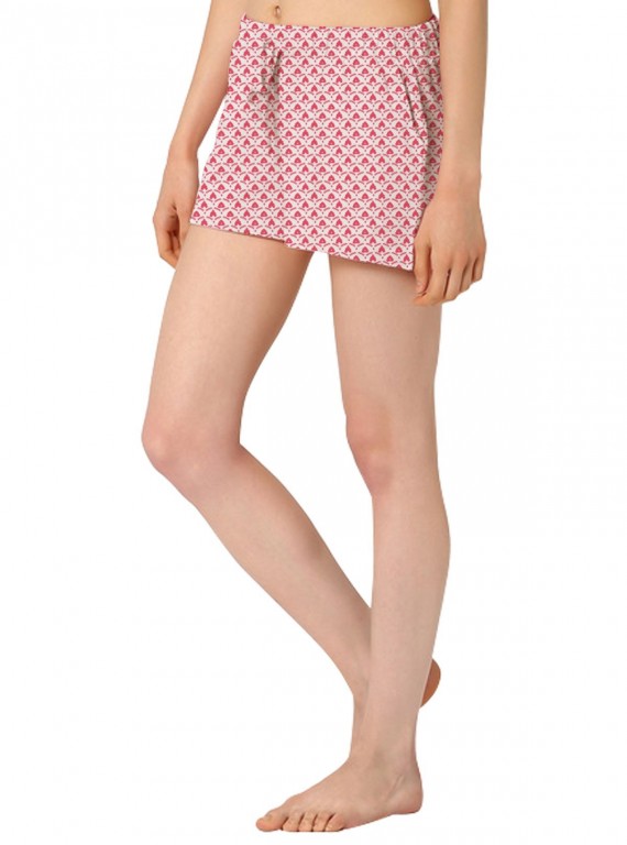 Pink Floral Print Womens Shorts Boer and Fitch - 3