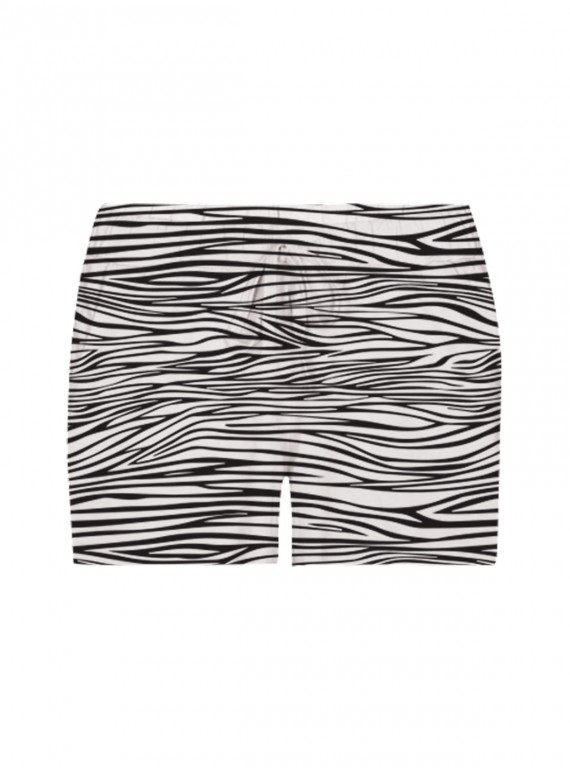 Graphic Zebra Skin Print Womens Shorts Boer and Fitch - 8