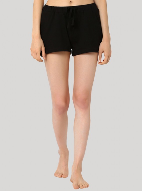 Black Womens Shorts Boer and Fitch - 1