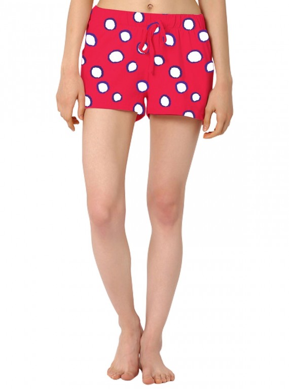 Graphic Fushia Printed Womens Shorts Boer and Fitch - 2