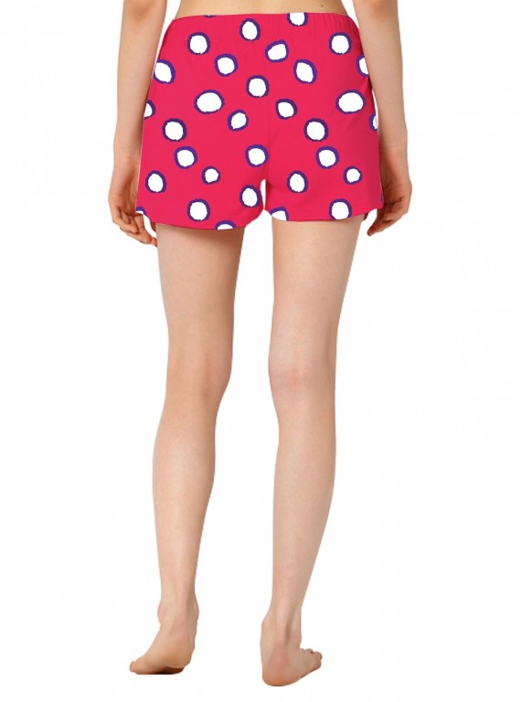 Graphic Fushia Printed Womens Shorts Boer and Fitch - 4