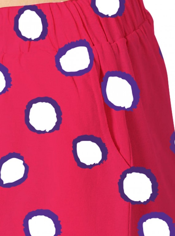 Graphic Fushia Printed Womens Shorts Boer and Fitch - 7