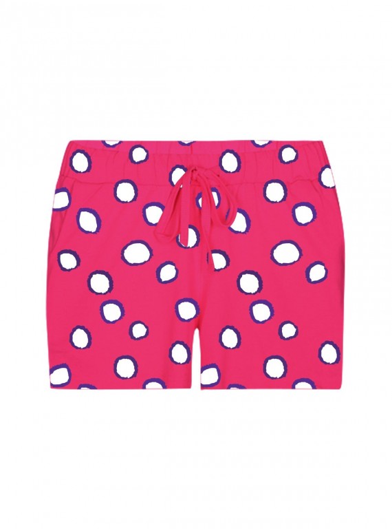 Graphic Fushia Printed Womens Shorts Boer and Fitch - 8