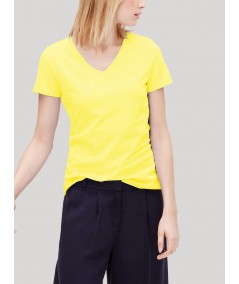 Yellow V Neck TShirt Boer and Fitch - 1
