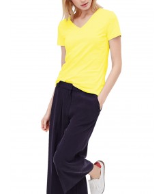 Yellow V Neck TShirt Boer and Fitch - 4
