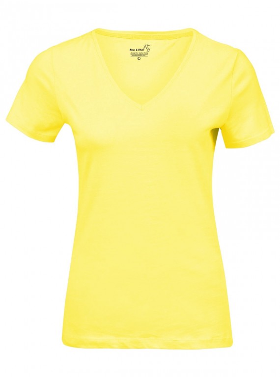 Yellow V Neck TShirt Boer and Fitch - 5