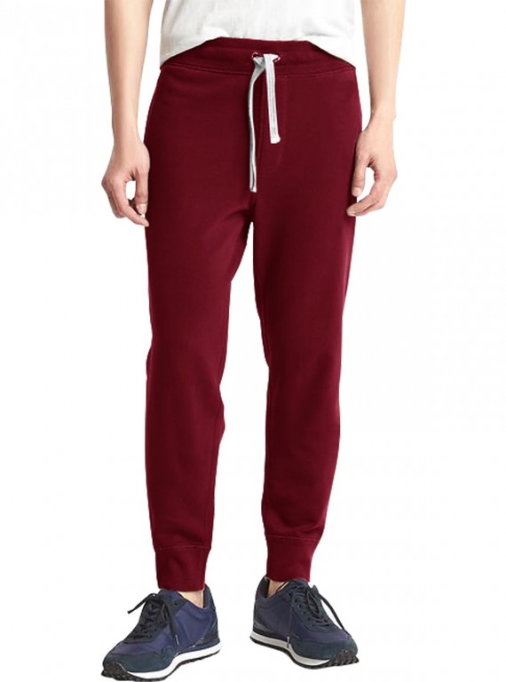 Burgundy Cuffed Jogger Boer and Fitch - 2