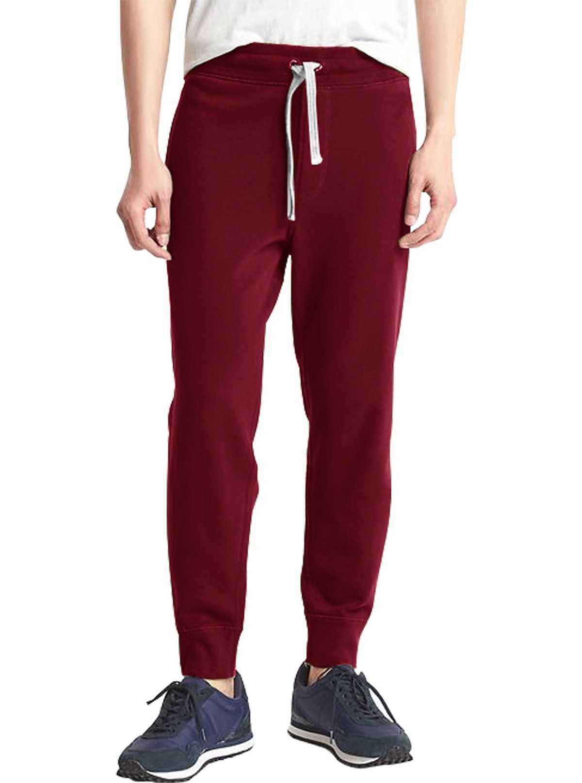 burgundy jogger pants