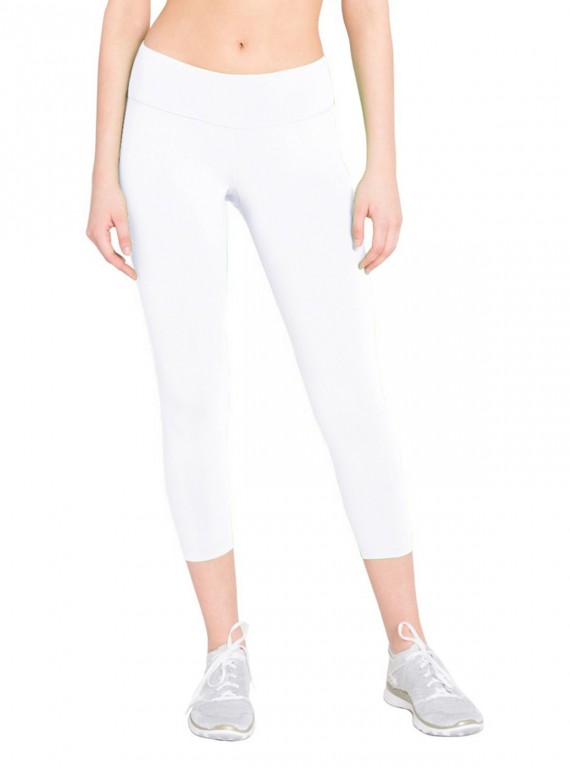 Womens White Capri Boer and Fitch - 2