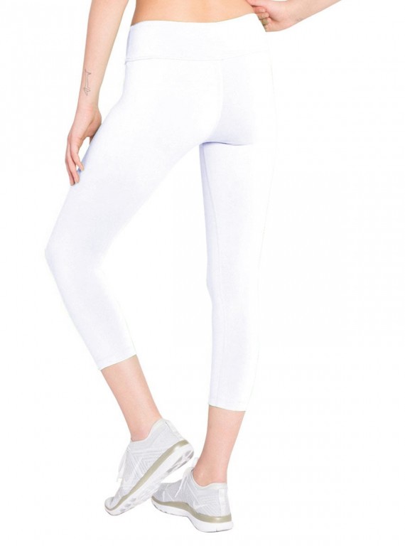 Womens White Capri Boer and Fitch - 3