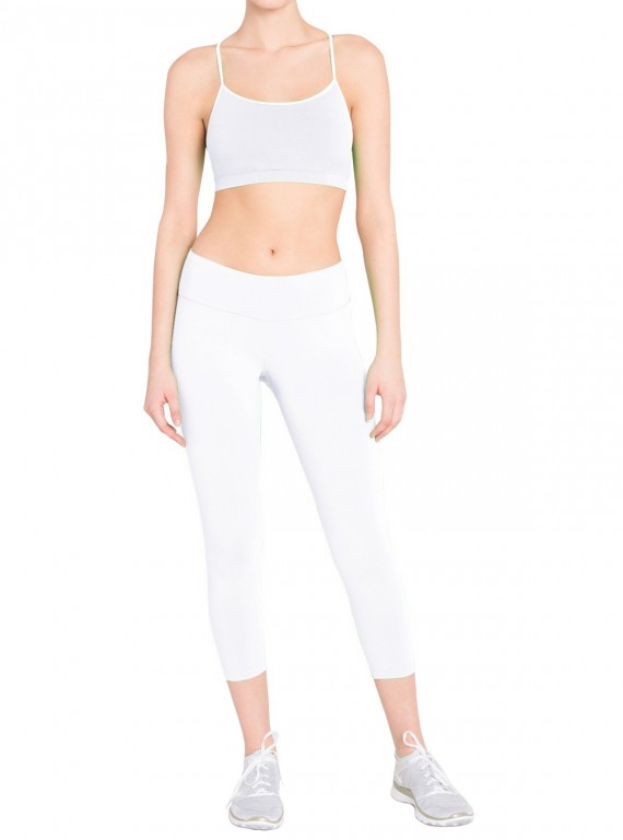 Womens White Capri Boer and Fitch - 5