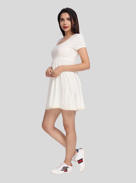 Ecru Edge Lace Scattered Dress Boer and Fitch - 2