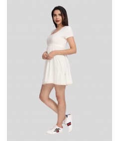 Ecru Edge Lace Scattered Dress Boer and Fitch - 2