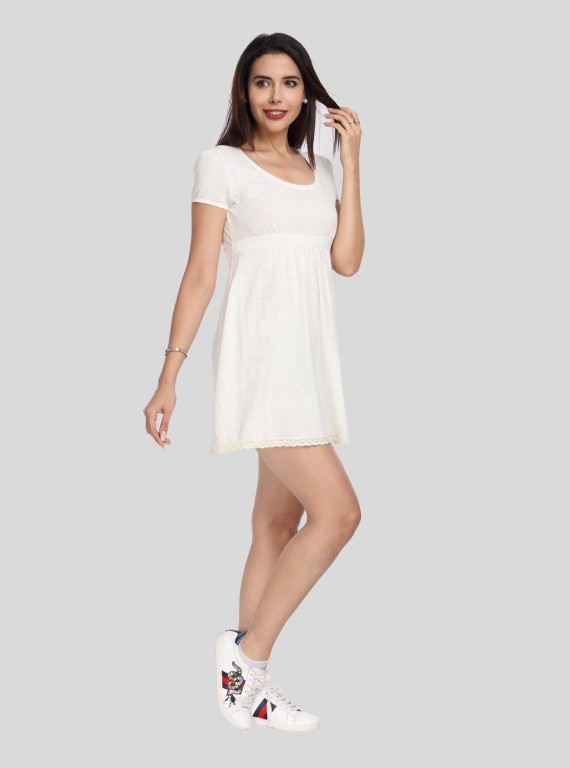 Ecru Edge Lace Scattered Dress Boer and Fitch - 3