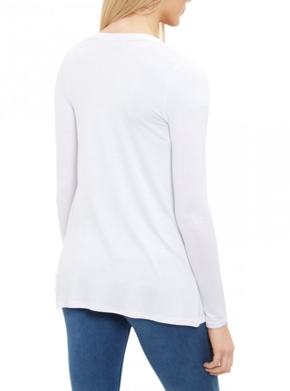 White Slub Shrug Boer and Fitch - 3