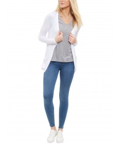 White Slub Shrug Boer and Fitch - 4