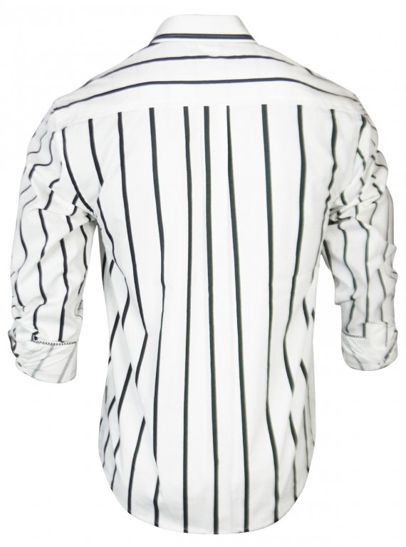 White Stripe Casual Shirt Boer and Fitch - 4