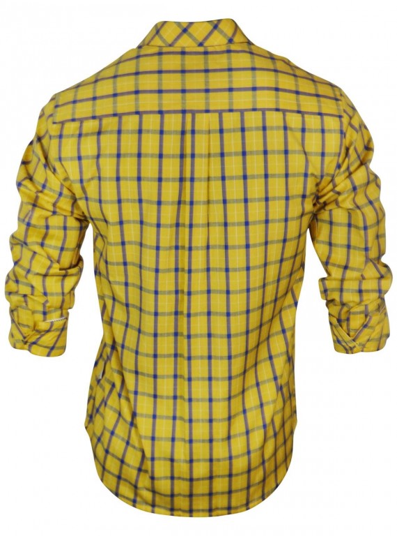 Regular Fit - Yellow Check Casual Shirt Boer and Fitch - 3