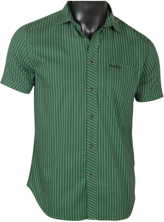 Slim Fit - Green Stripes Shirt Boer and Fitch - 1