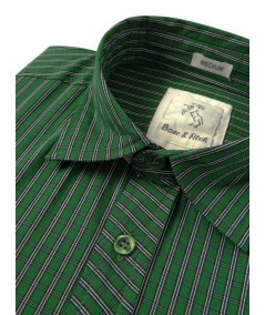 Slim Fit - Green Stripes Shirt Boer and Fitch - 4