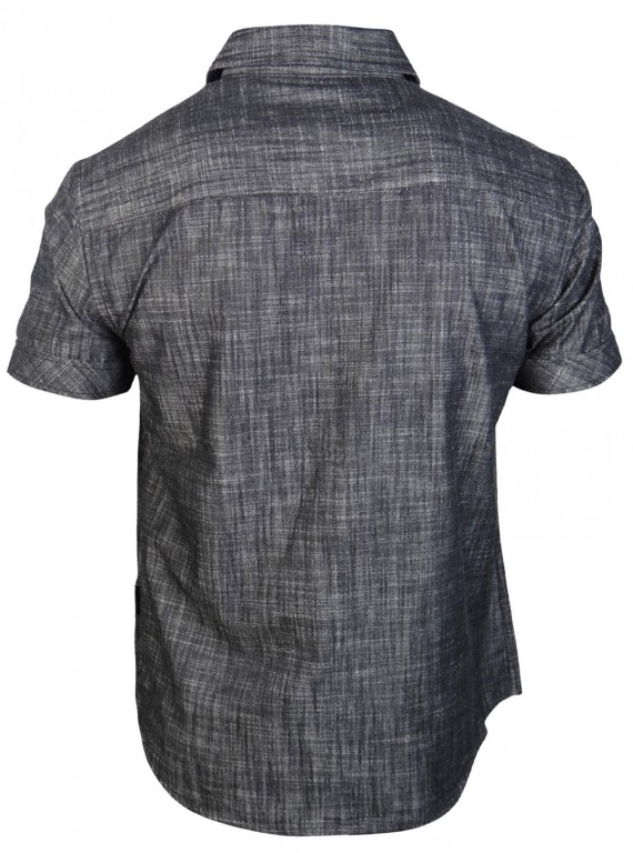 Slim Fit - Denim Heather Grey Shirt Boer and Fitch - 3