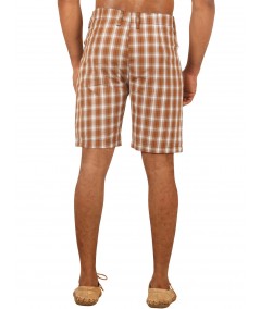 Brown checkered shorts Boer and Fitch - 4