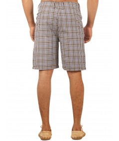 Brown Checkered Shorts Boer and Fitch - 3