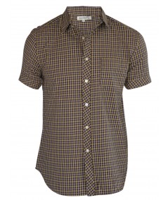 Slim Fit - Yellow Brown Checker Shirt Boer and Fitch - 2