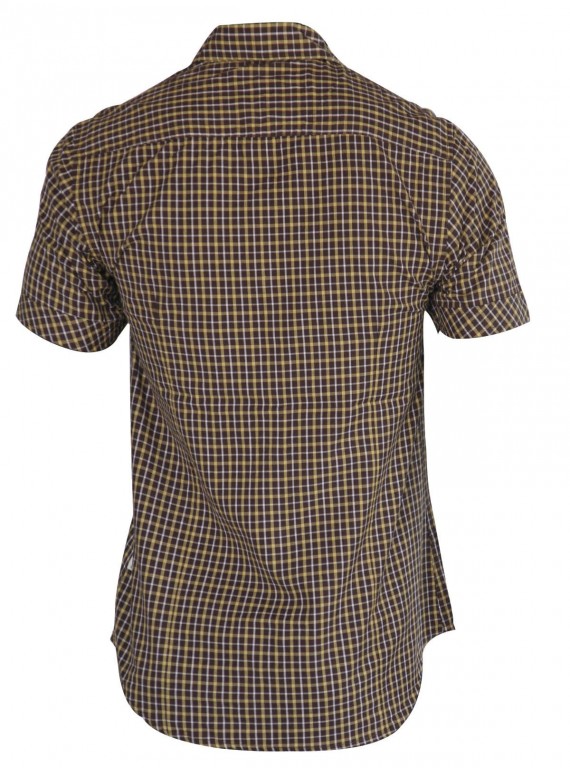 Slim Fit - Yellow Brown Checker Shirt Boer and Fitch - 3