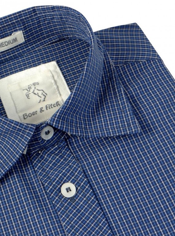 Slim Fit - Ink Blue Shirt Boer and Fitch - 4