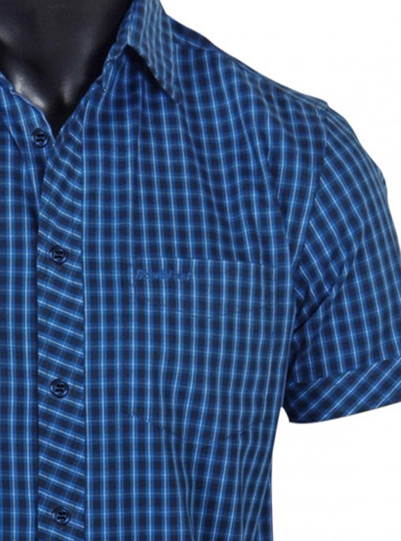 Slim Fit - Ink Blue Casual Shirt Boer and Fitch - 5