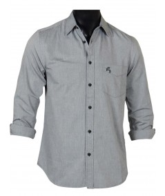 Slim Fit - Solid Grey Shirt Boer and Fitch - 2