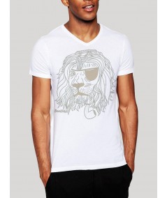 White Lion Print Tshirt Boer and Fitch - 1