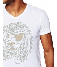 White Lion Print Tshirt Boer and Fitch - 4