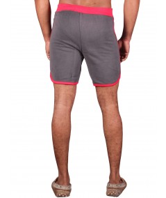 Red Contrast Fleece Shorts Boer and Fitch - 4