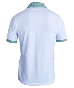 White Mint Collar Polo TShirt Boer and Fitch - 3