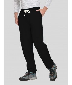 Black Cuffed Fleece Jogger Boer and Fitch - 1