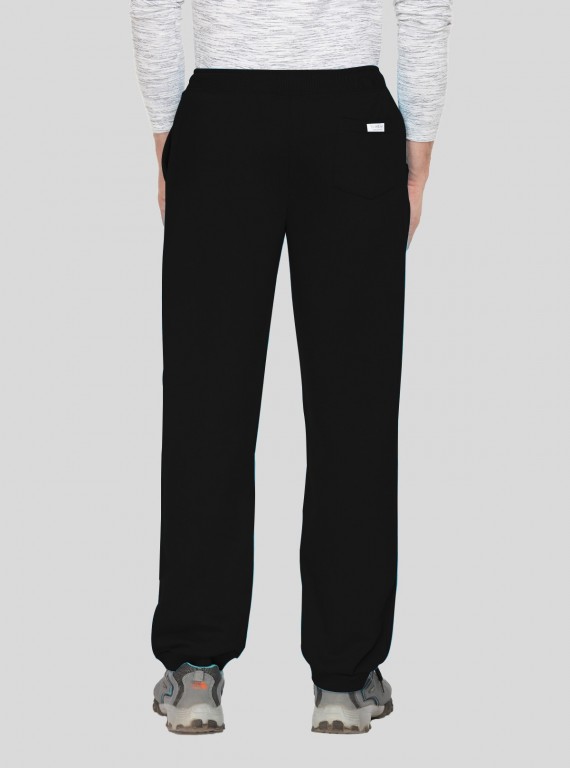 Black Cuffed Fleece Jogger Boer and Fitch - 2