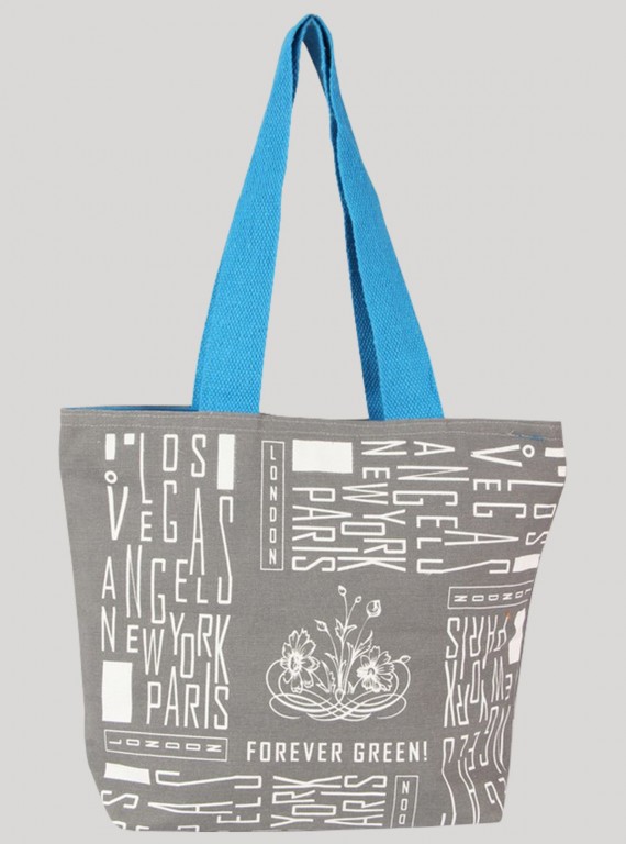 Los Vegas Grey Printed Bag Boer and Fitch - 1