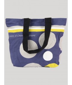 Ink Blue Graphic Printed Bag Boer and Fitch - 2